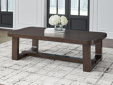 Orleans Furniture - Ashley Furniture - Breckington Coffee Table - Rectangular Cocktail Table / Dark Brown - T856-1